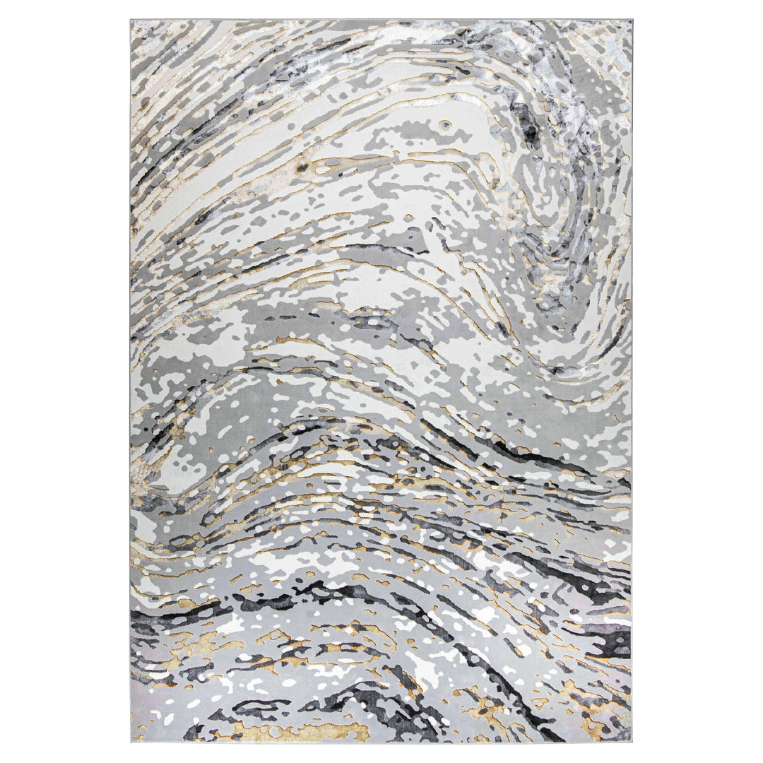 Fatima Gray Black Linear Swirl - T2036 - 7&