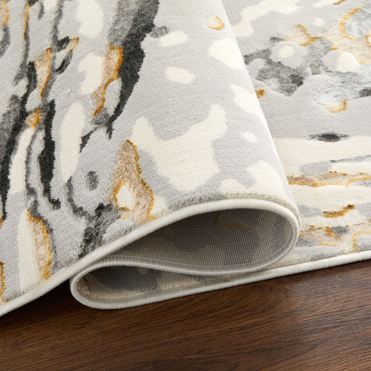 Fatima Gray Black Linear Swirl - T2036 - 5&