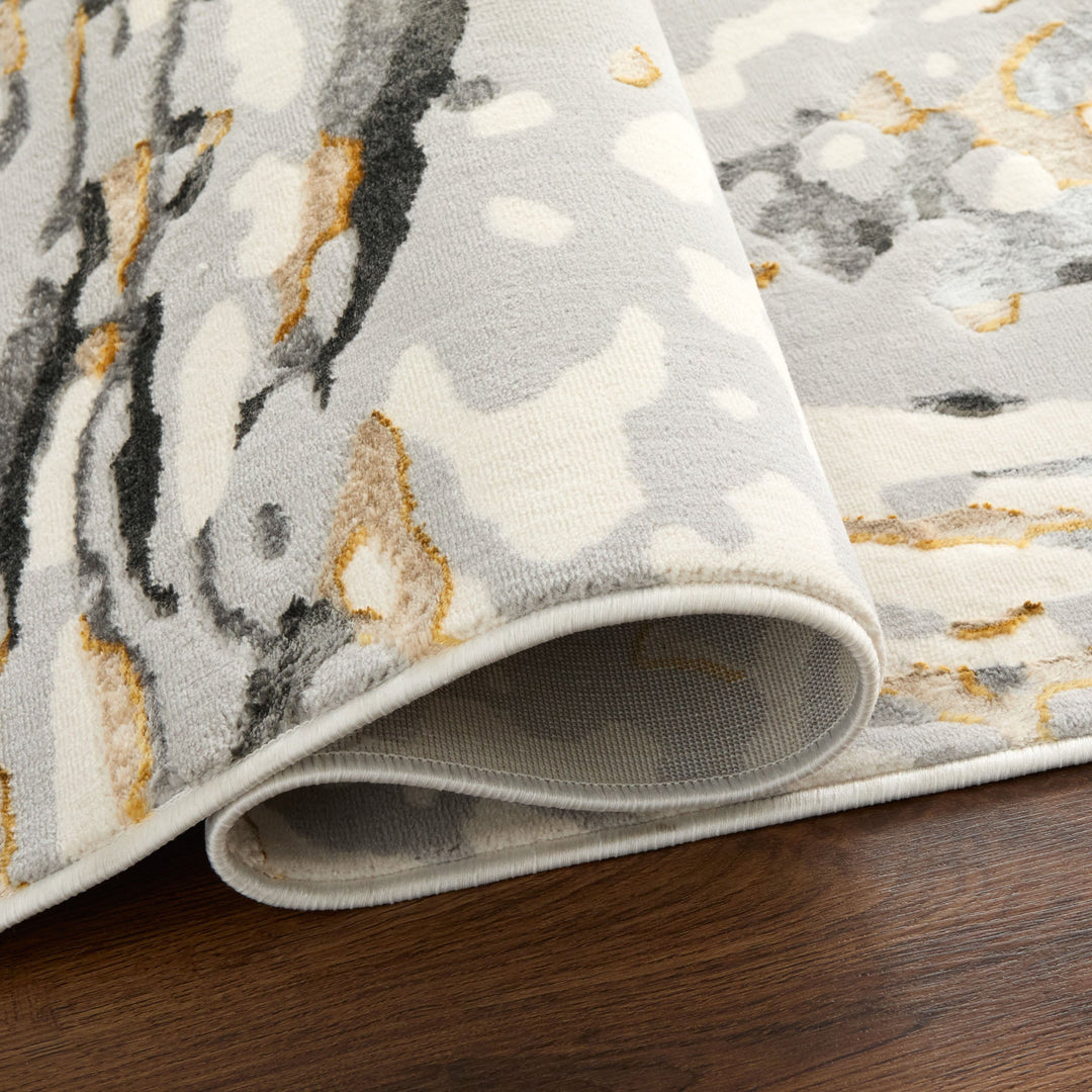 Fatima Gray Black Linear Swirl - T2036 - 7&
