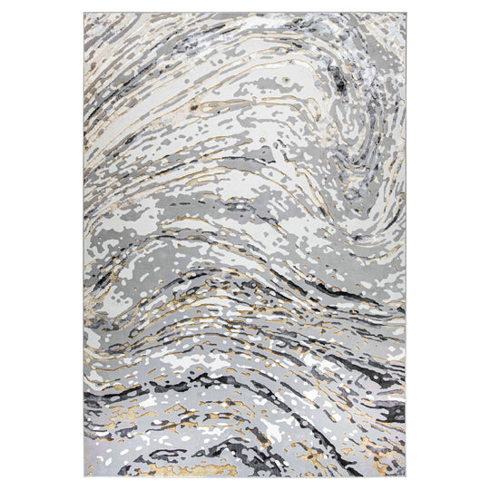 Fatima Gray Black Linear Swirl - T2036 - 5&