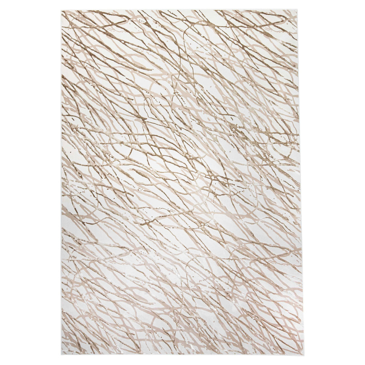 Fatima Beige Linear Swirl - T2037 - 5' x 8'