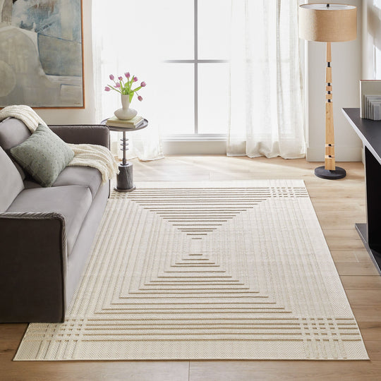 Laid Back Luxe Ivory Geometric - T2038 - 5&