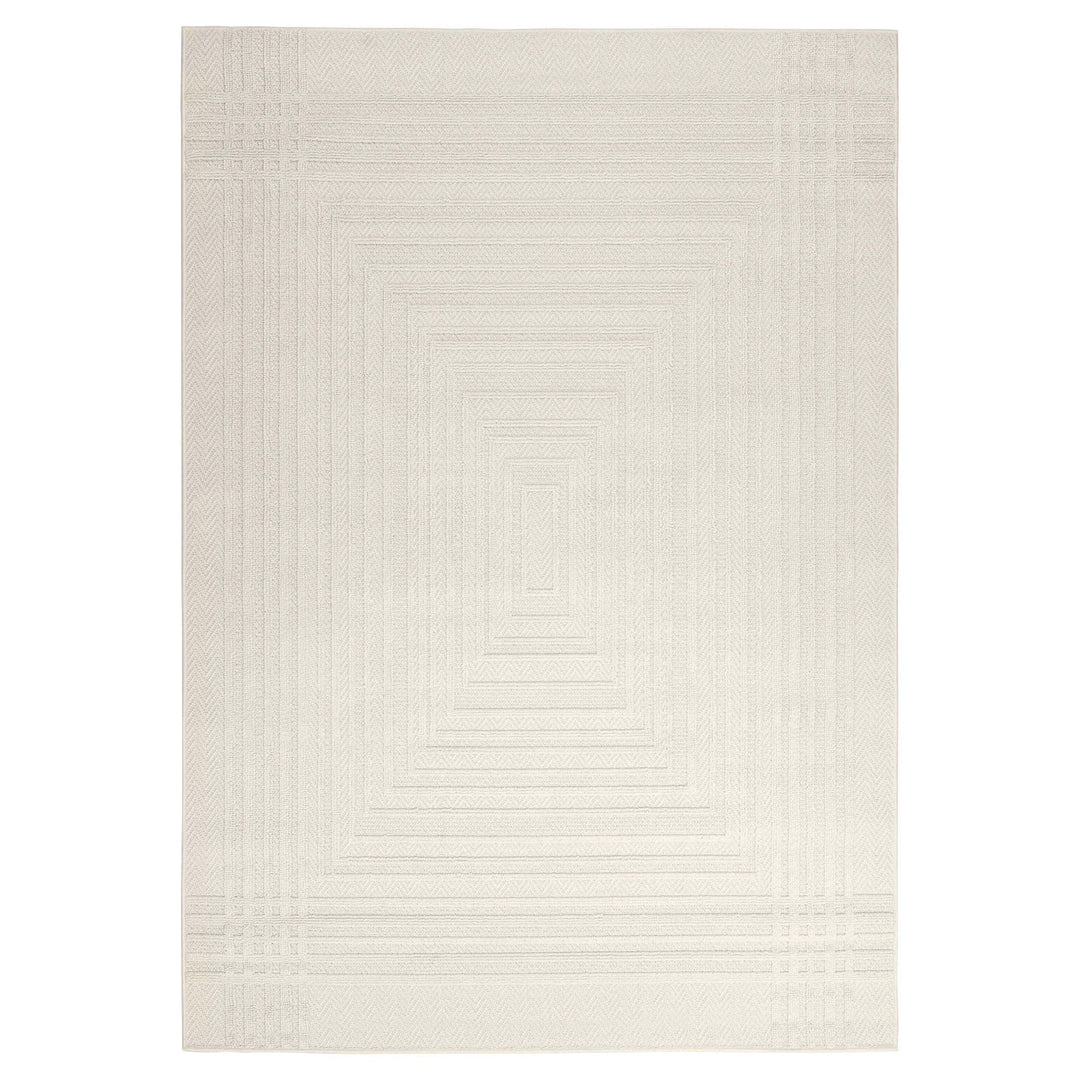 Laid Back Luxe Ivory Geometric - T2038 - 5' x 8'