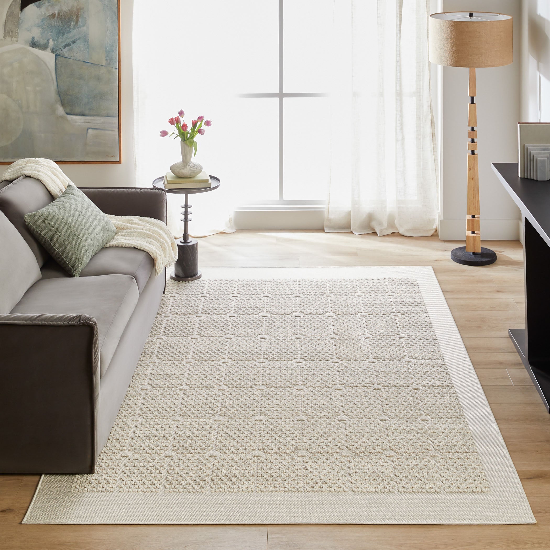 Forza Cream 2'X 3' Rug | Designer Rugs | By Lavin Rugs