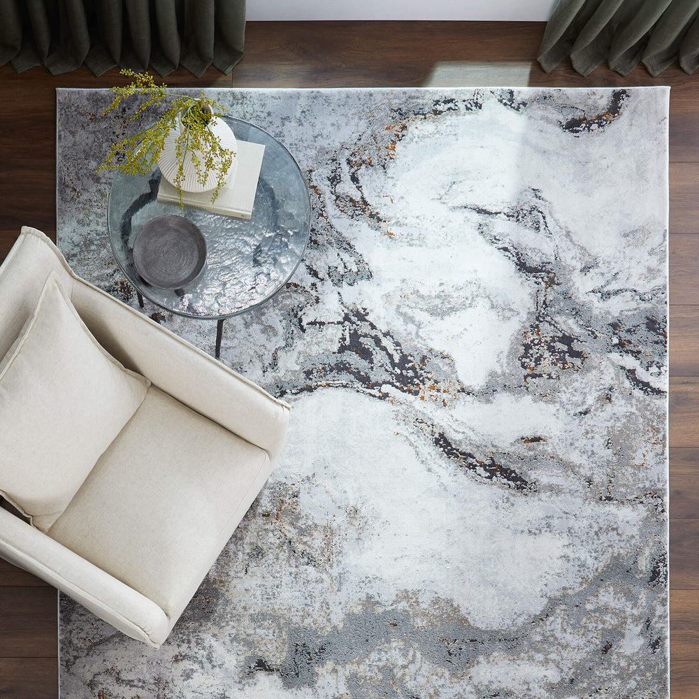 Hadim Gray Marbled - T2046 - 5' x 8'