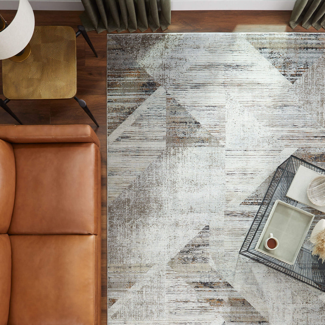 Hadim Brown Geometric - T2047 - 2&