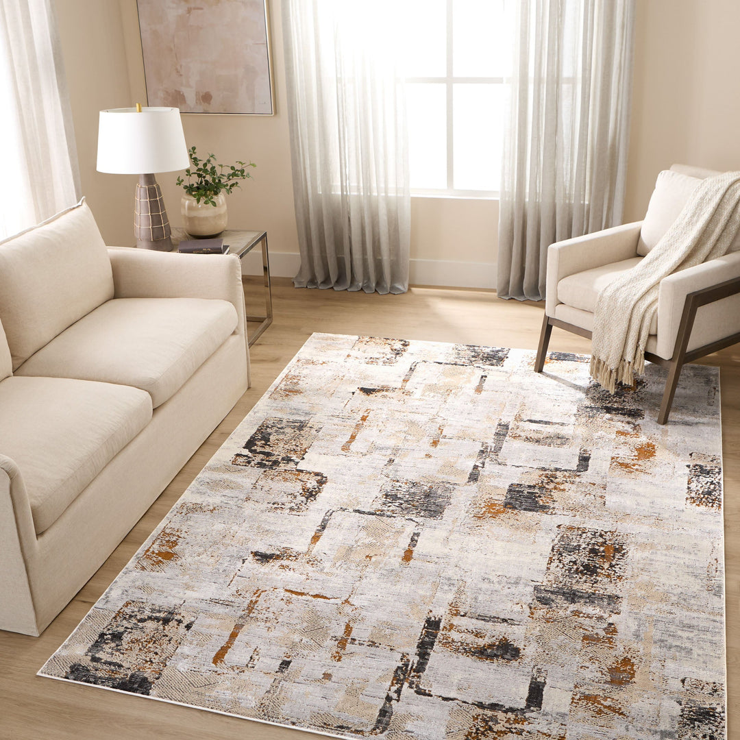 Hadim Brown Geometric - T2048 - 5&