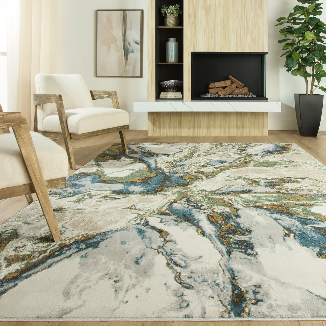 Zaria Blue Gray Marbled - T2065 - 5&