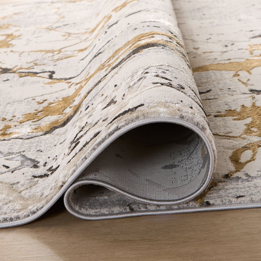 Zaria Beige Gray Marble Striations - T2067 - 5&