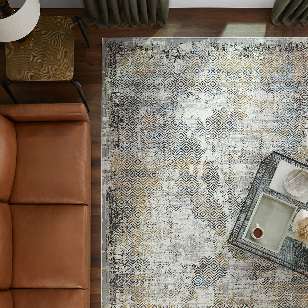 Zaria Gray Gold Weave - T2069 - 5' x 8'