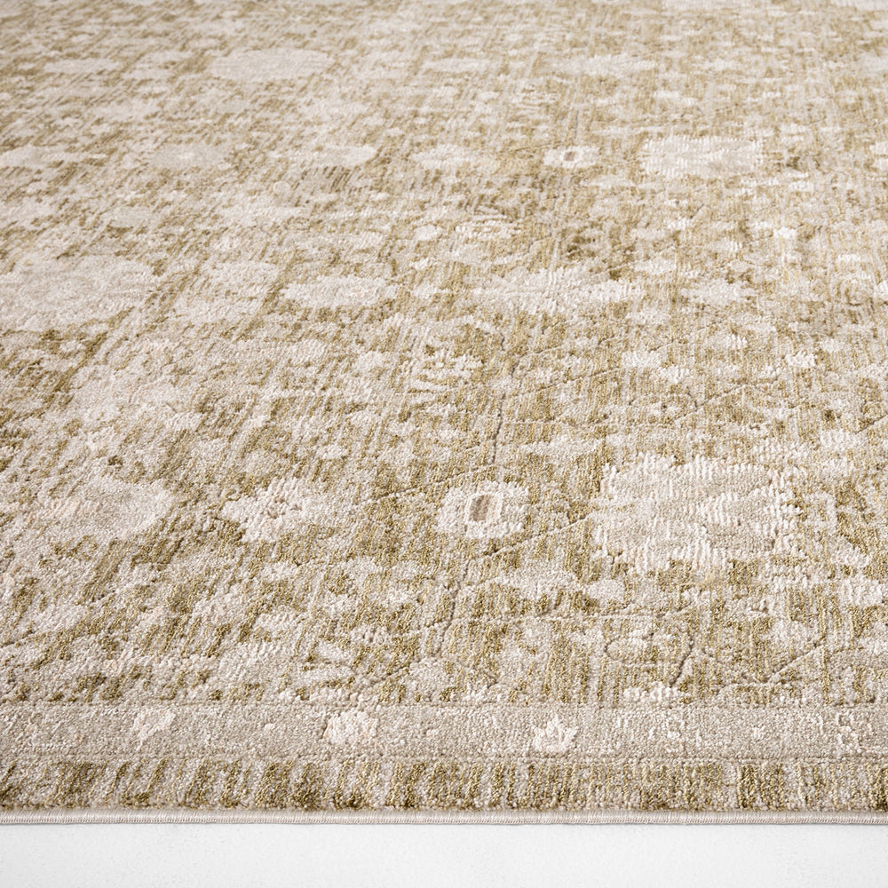 Verona Vintage Sage Distressed Medallion - T2077 - 2' x 3'