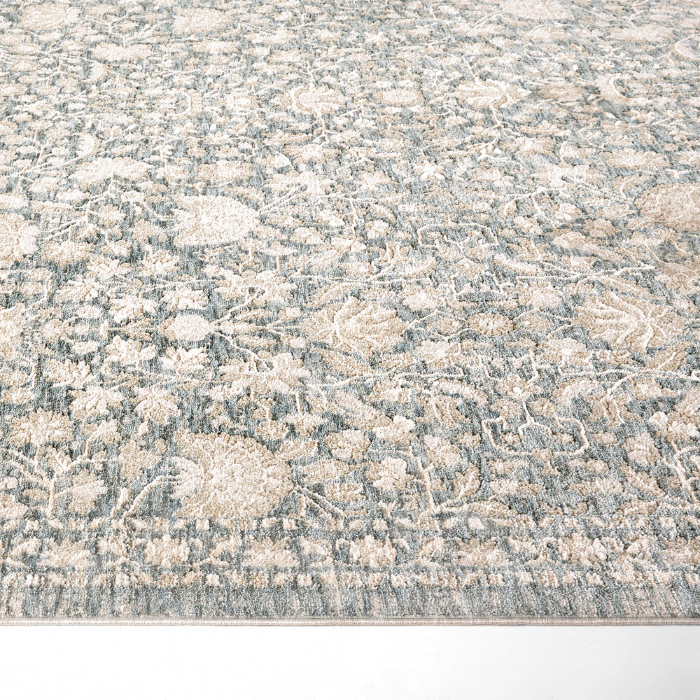Verona Classic Denim Distressed Floral - T2079 - 5' x 8'