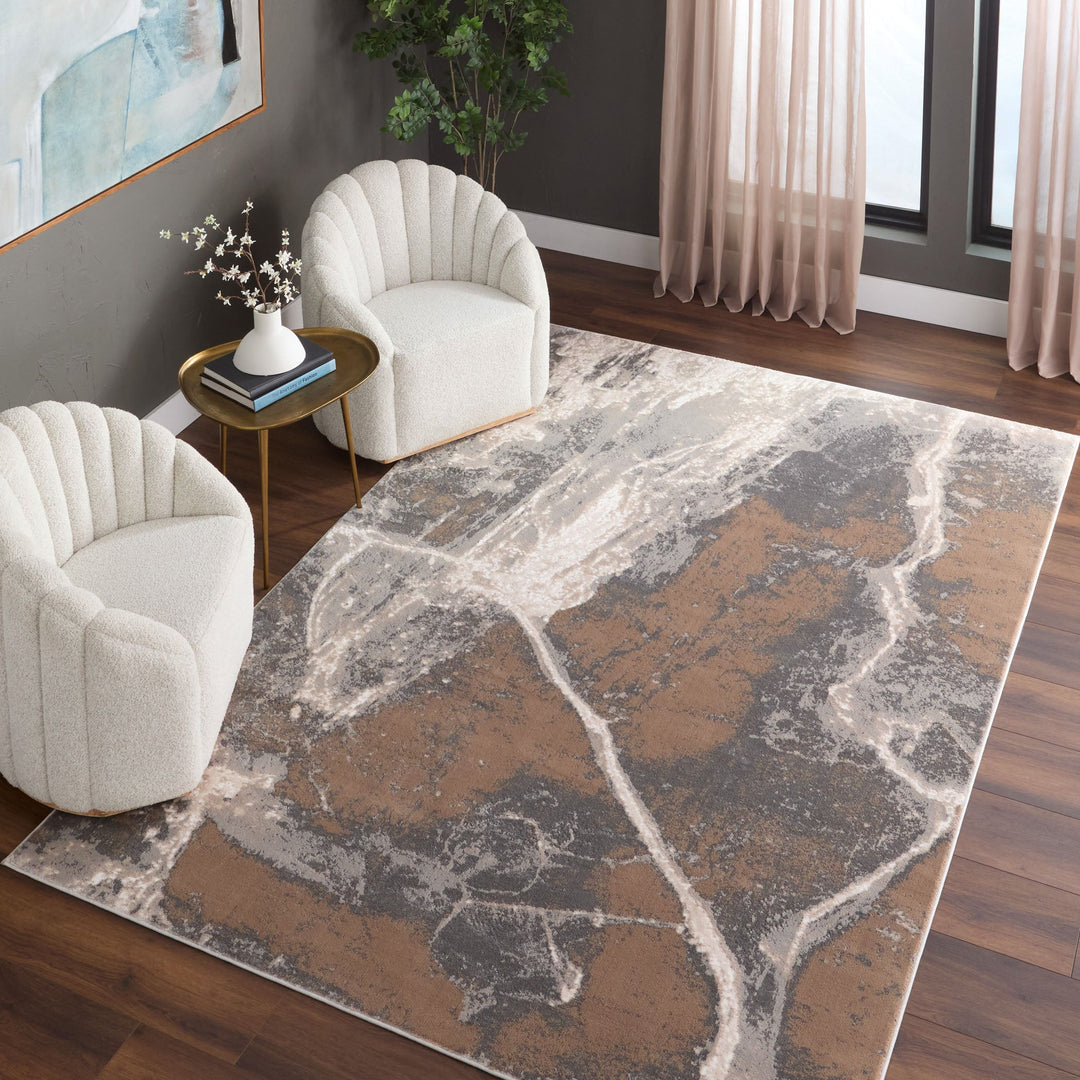 Besni Brown Marble Striations - T4004 - 10&