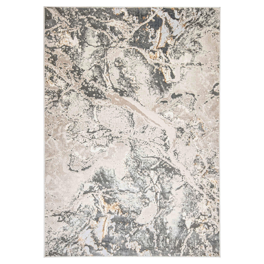 Besni Gray Marbled - T4008 - 3' x 8' Runner