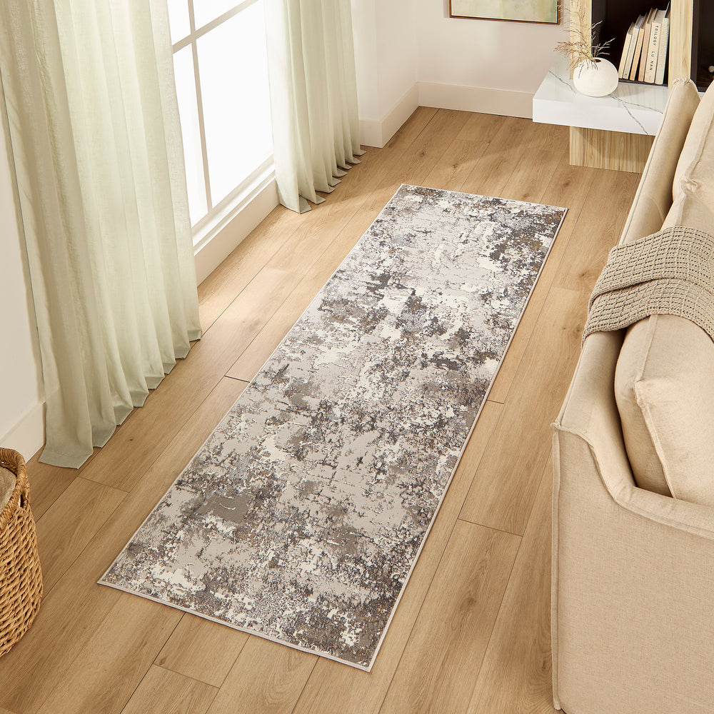 Greta Gray Painterly - T4013 - 3' x 8' Runner