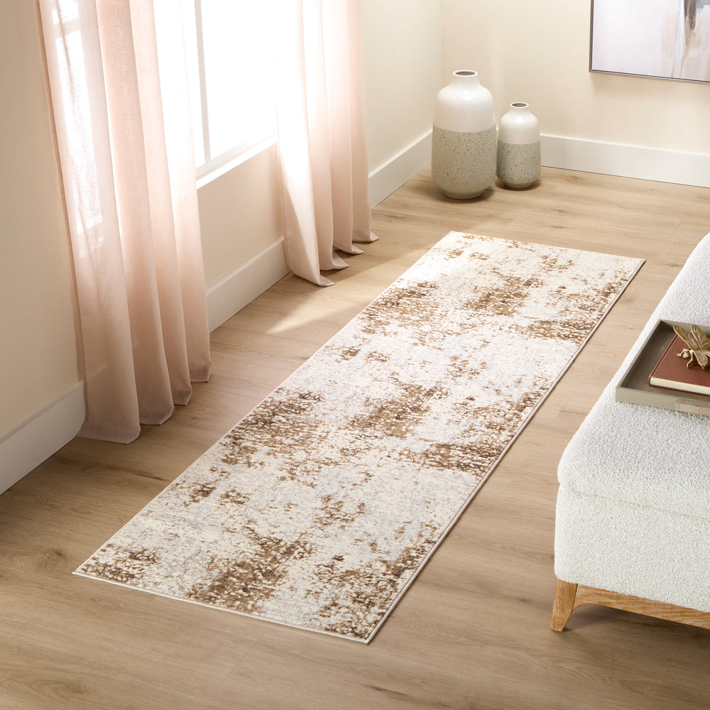 Livia Gold Painterly - T4017 - 3' x 8' Runner