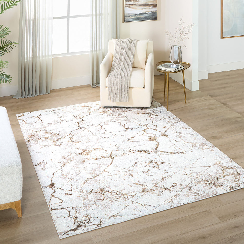Livia Brown Marble Striations - T4021 - 5' x 8'