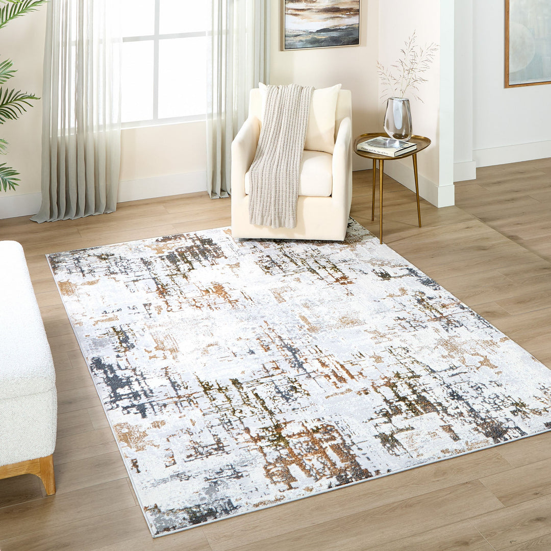 Salim Ivory Brown Painterly - T4022 - 10&