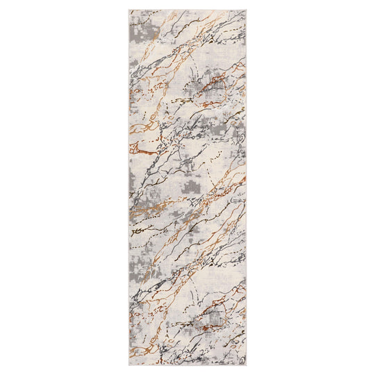 Salim Ivory Brown Marble Striations - T4024 - 3&
