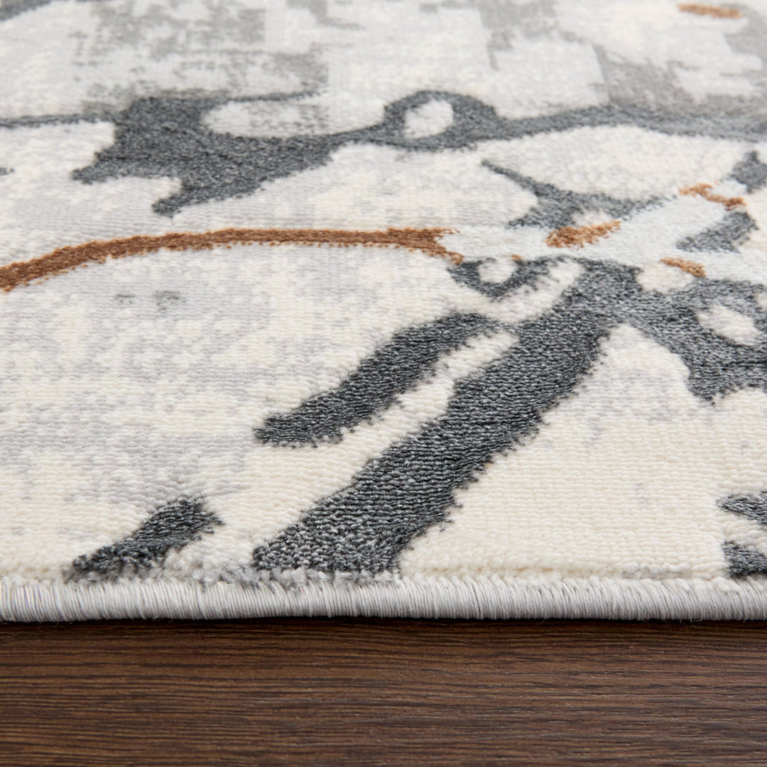 Salim Ivory Brown Marble Striations - T4024 - 5&