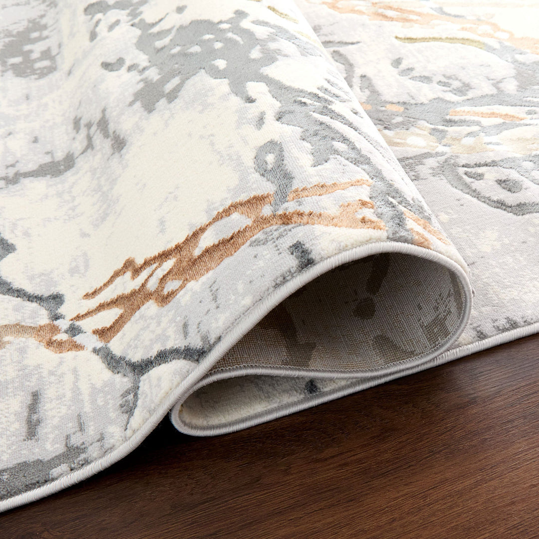 Salim Ivory Brown Marble Striations - T4024 - 10&