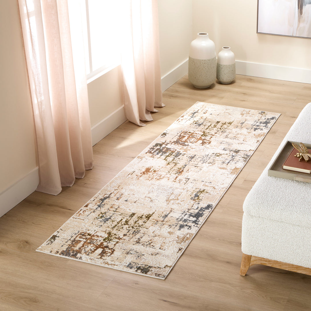 Salim Beige Brown Painterly - T4025 - 3&