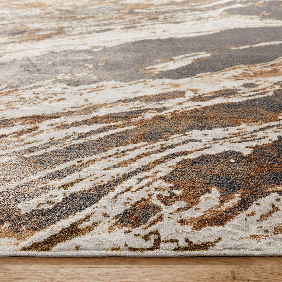 Salim Brown Gray Painterly - T4027 - 2&