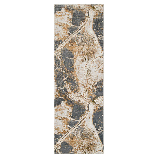 Salim Brown Gray Painterly - T4028 - 3&
