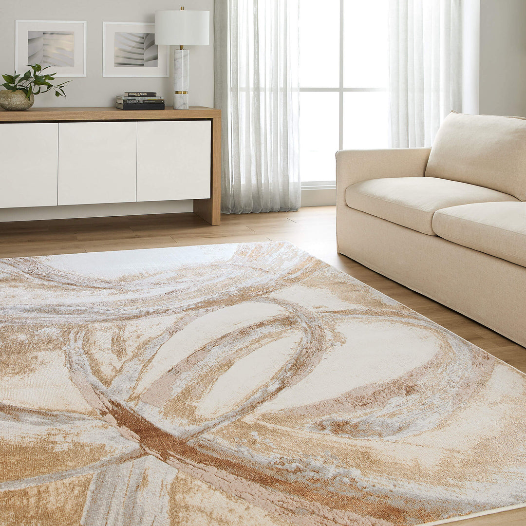 Terra Ivory Orange Swirl - T9026 - 10&