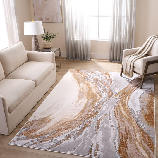 Terra Gray Orange Marbled - T9029 - 5&