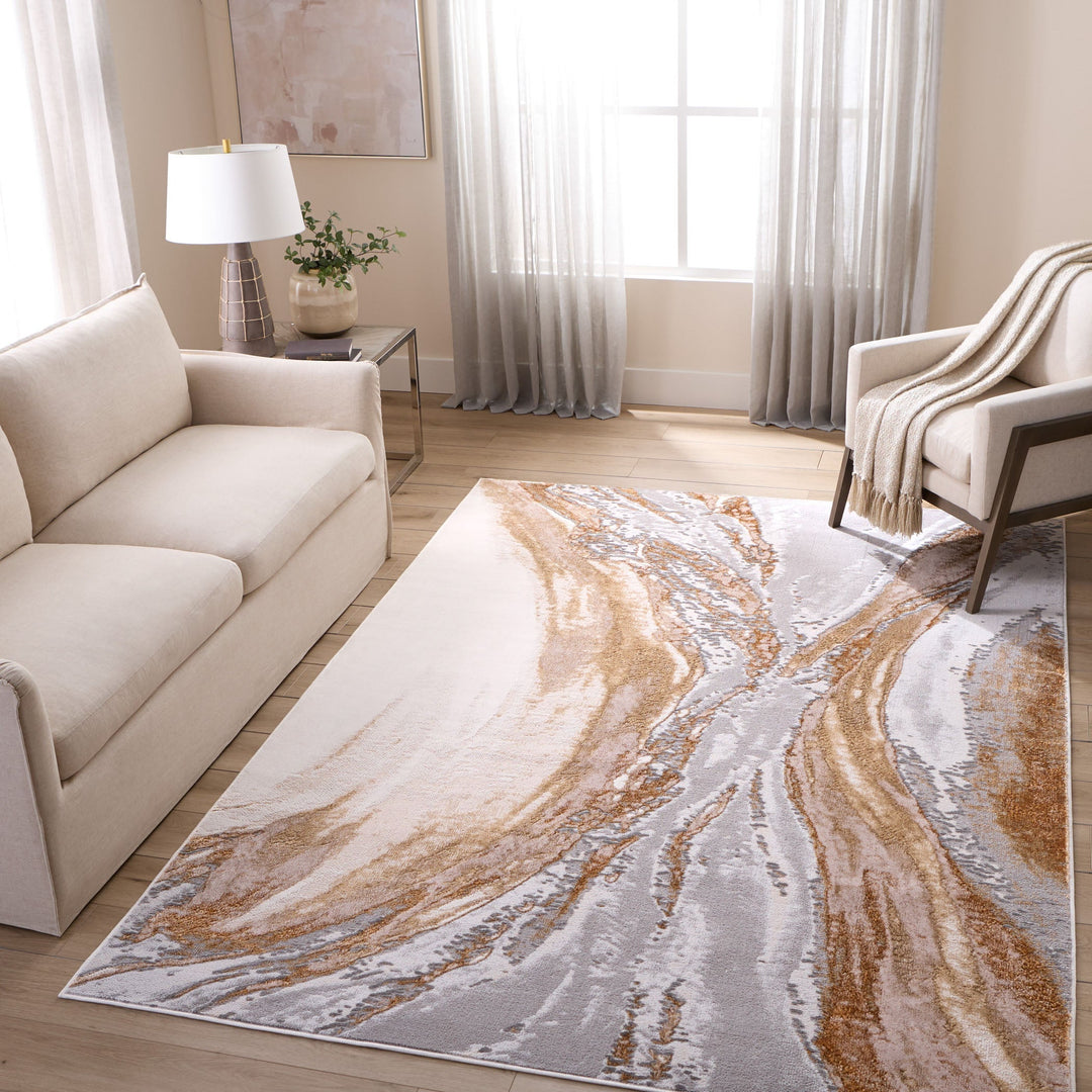 Terra Gray Orange Marbled - T9029 - 10&