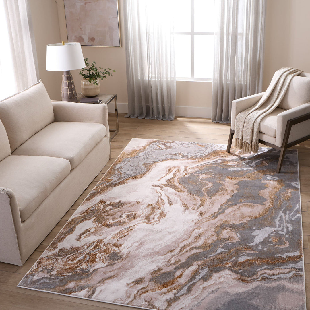 Terra Gray Orange Marbled - T9031 - 5&