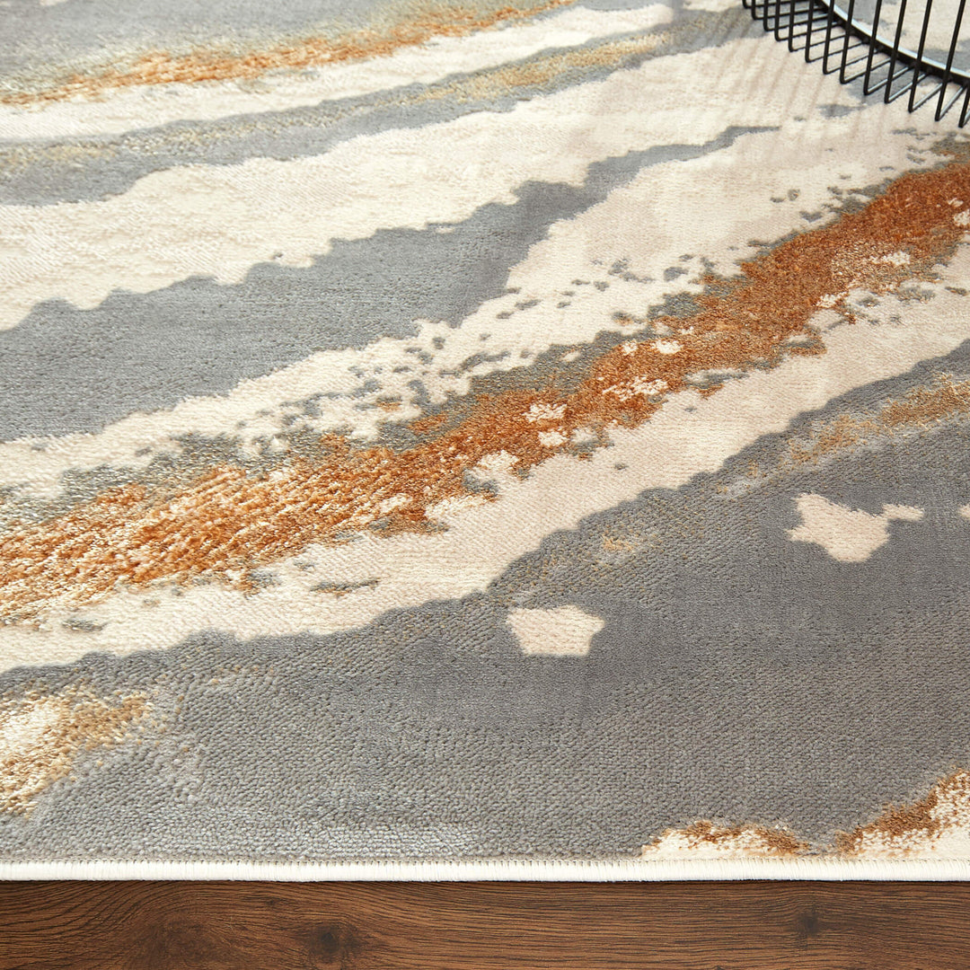 Terra Gray Orange Marbled - T9032 - 2&