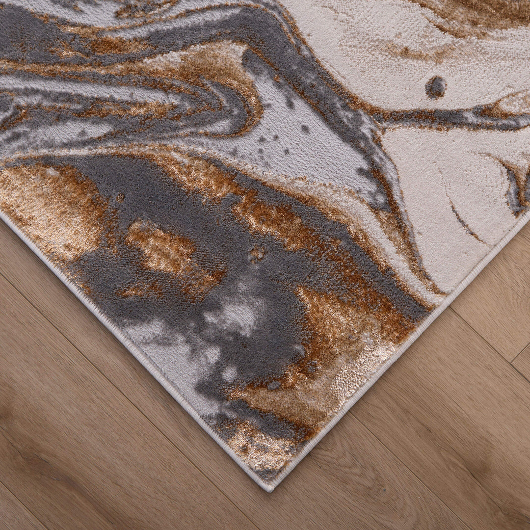 Terra Gray Orange Marbled - T9033 - 5&