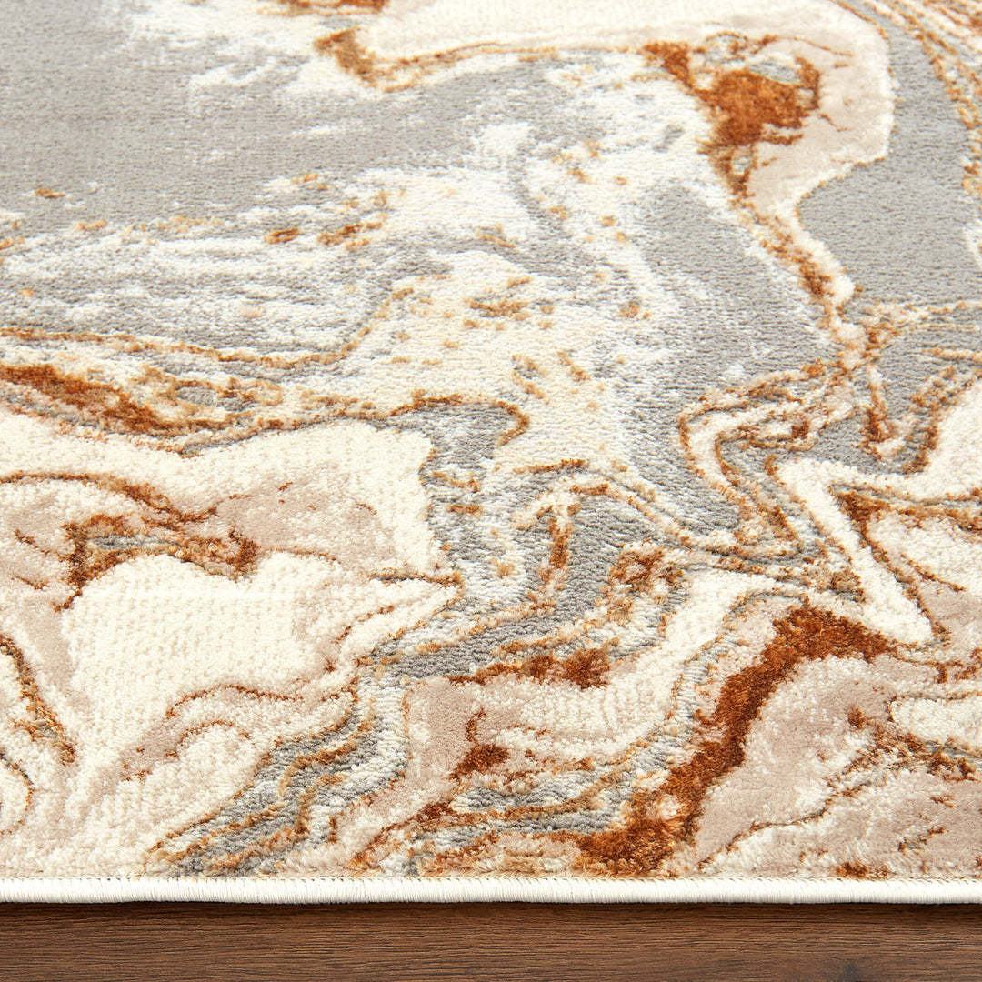Terra Gray Orange Marbled - T9034 - 2&