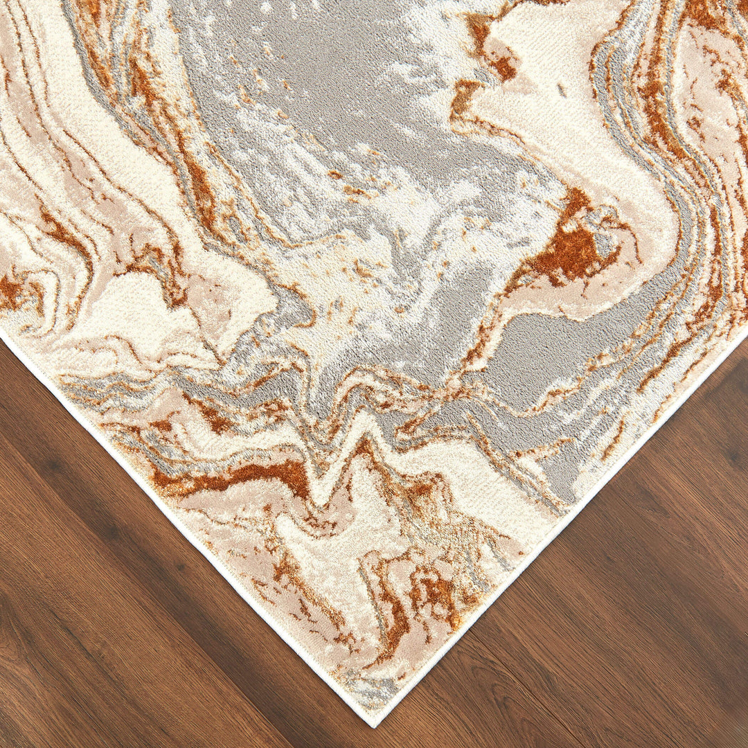 Terra Gray Orange Marbled - T9034 - 2&