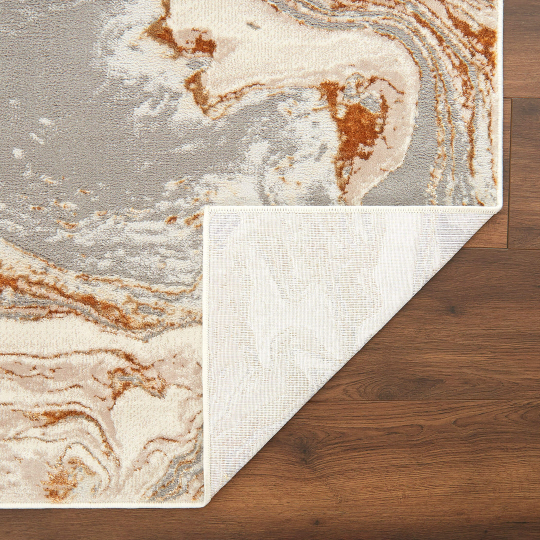 Terra Gray Orange Marbled - T9034 - 5&