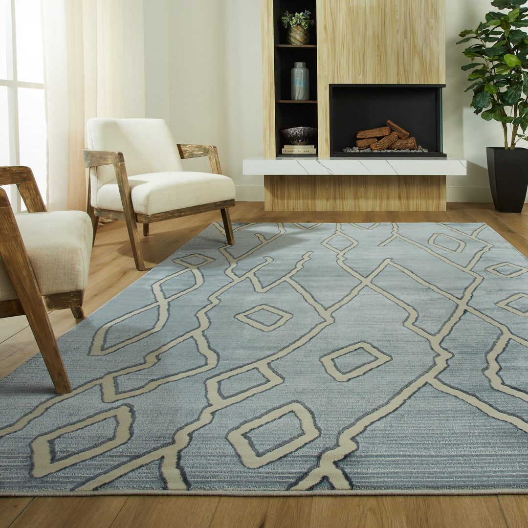 Eclectic Luxe Blue Geometric - U5005 - 10&