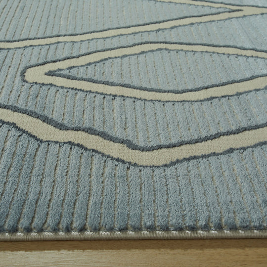 Eclectic Luxe Blue Geometric - U5005 - 7&