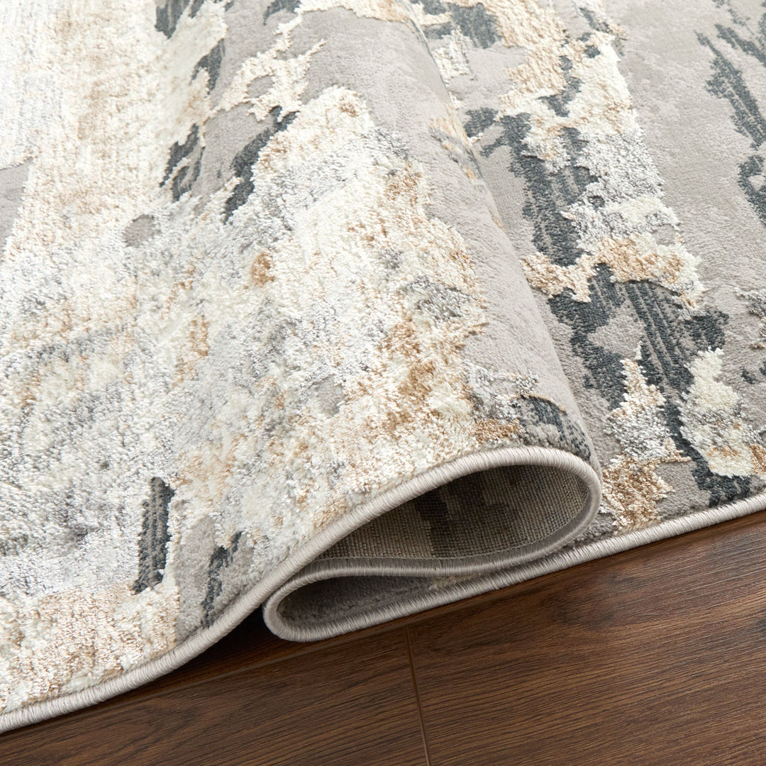 Jasmine Gray Brown Painterly - U5012 - 5&