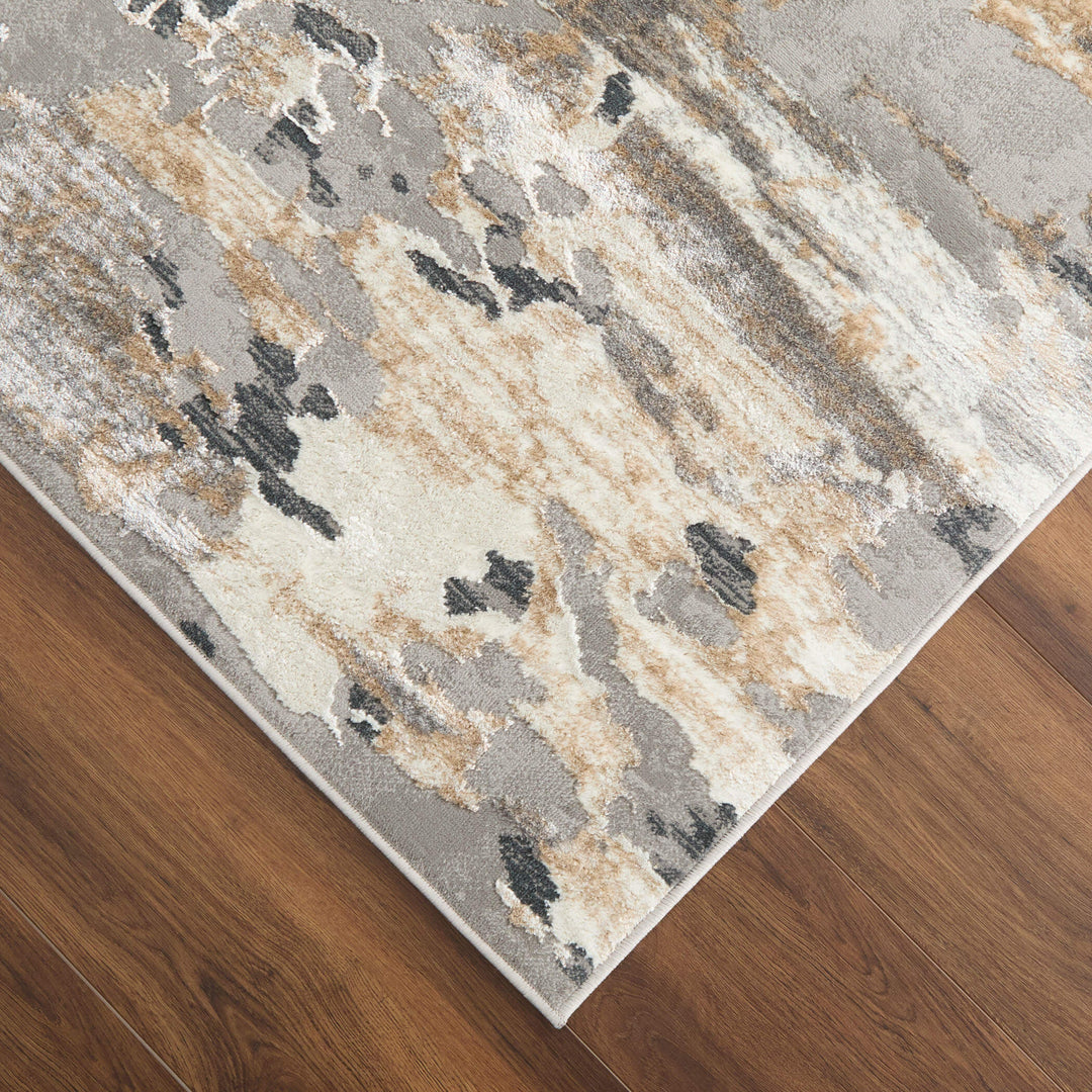 Jasmine Gray Brown Painterly - U5012 - 5&
