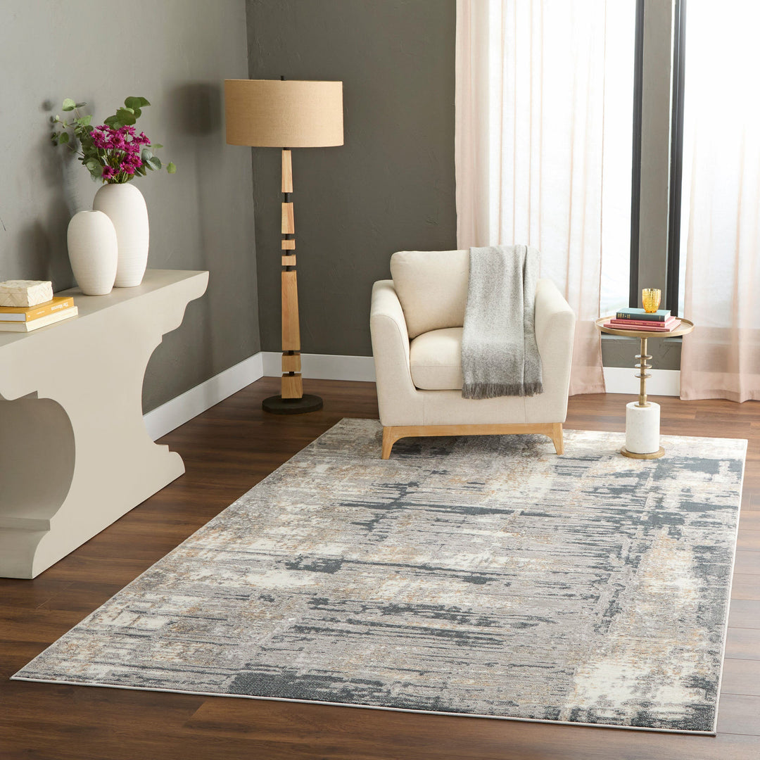 Jasmine Gray Beige Painterly - U5015 - 7&