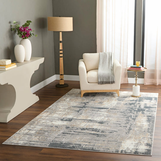Jasmine Gray Beige Painterly - U5015 - 7&