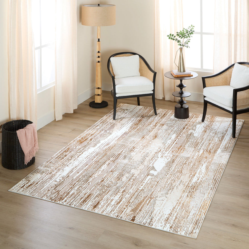 Melet Gold Linear - U5021 - 2' x 3'