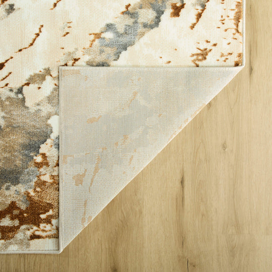 Melet Gray Orange Painterly - U5026 - 5&
