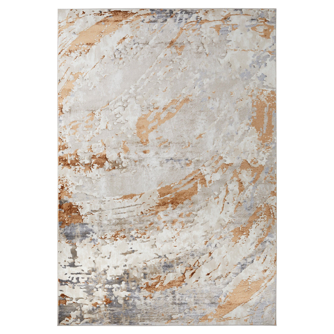 Melet Gray Orange Painterly - U5026 - 5&
