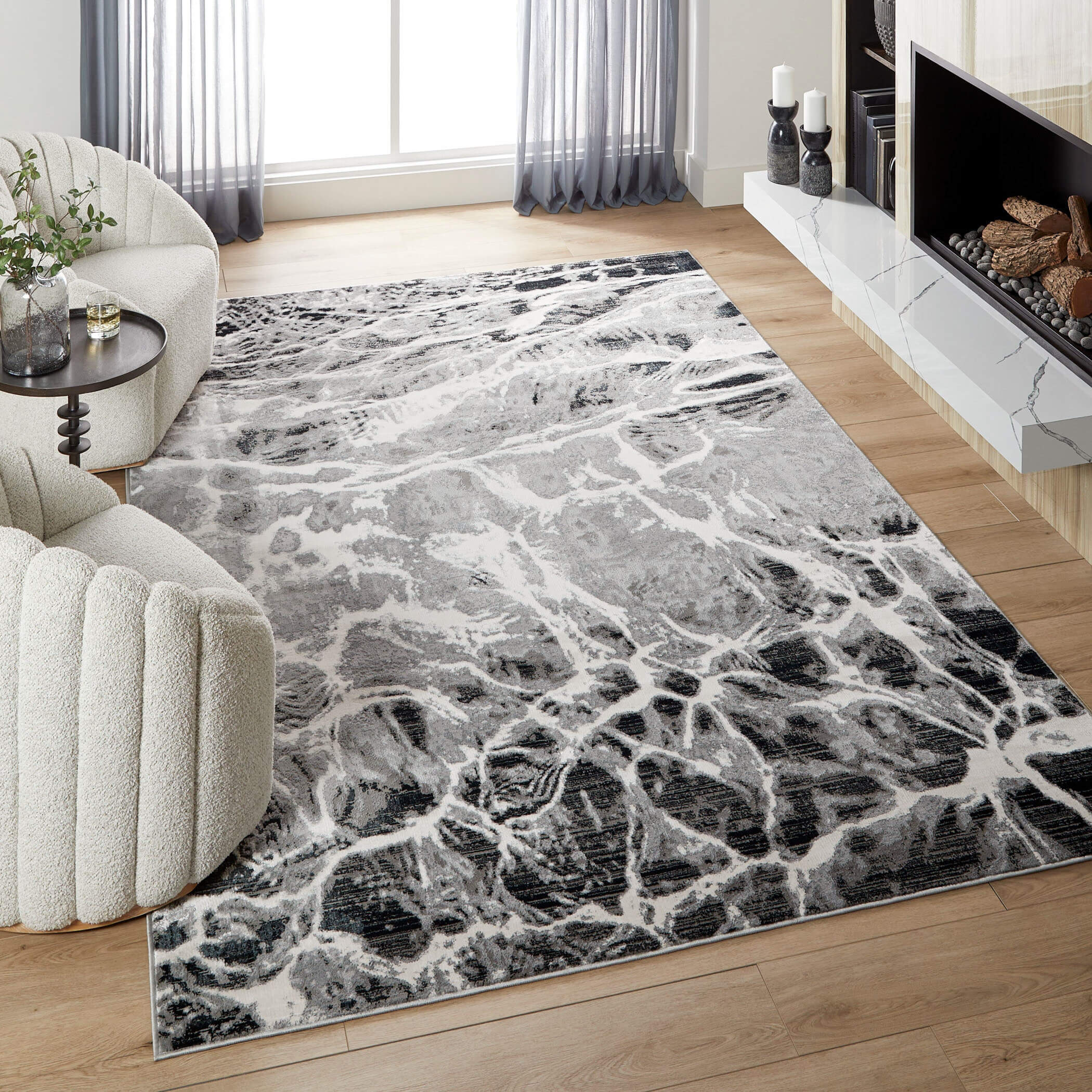【中古】 Deep　Grayラビ×アレSPECIAL（5） Walk On Art, Live in Luxury | Organic Rugs | Lavin Rugs