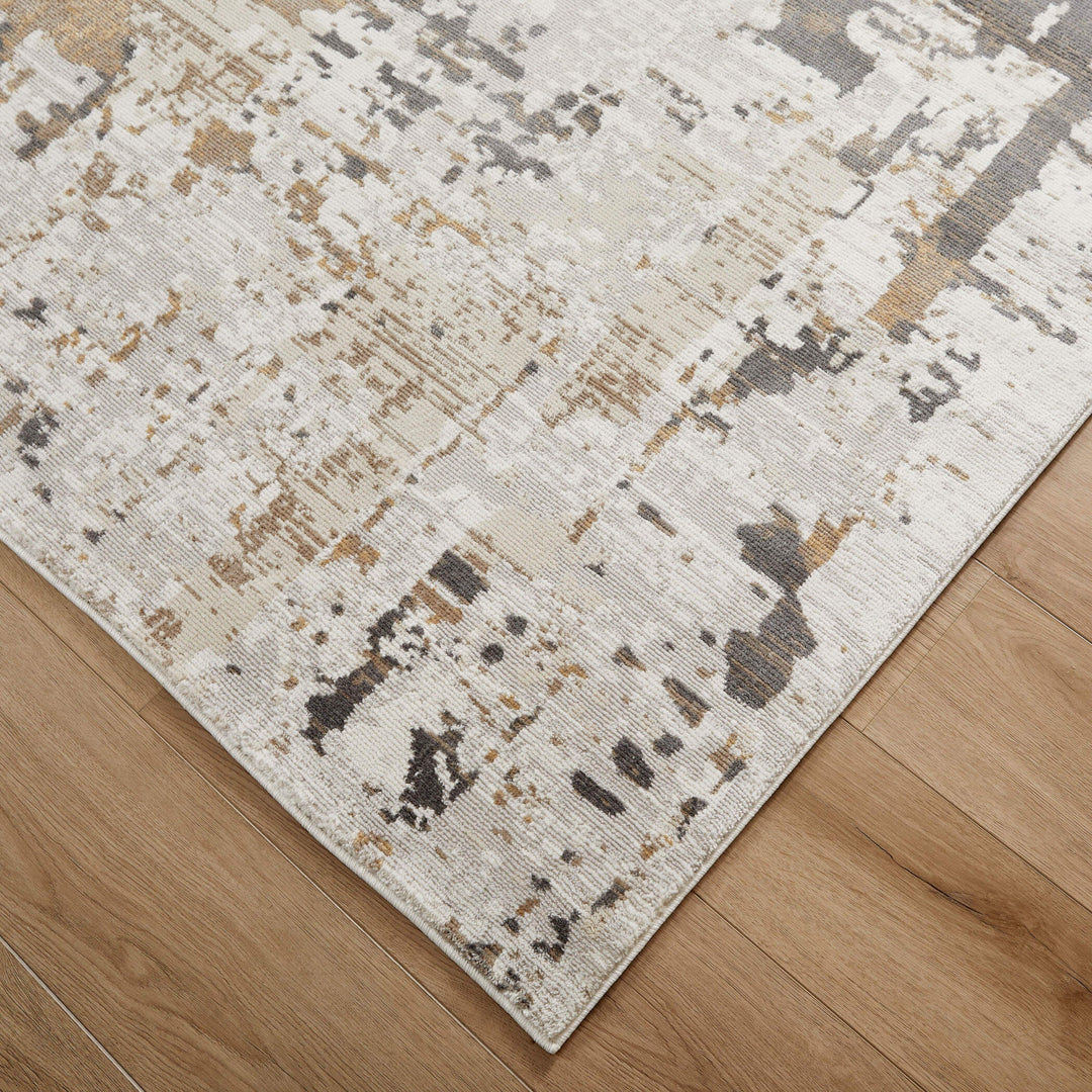 Veleka Gray Beige Painterly - U6014 - 5&