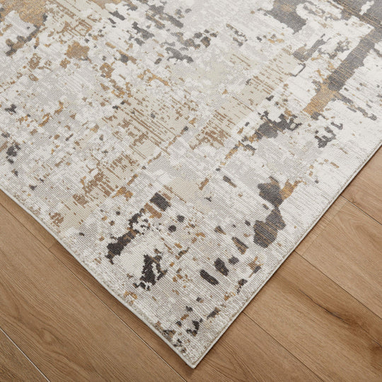 Veleka Gray Beige Painterly - U6014 - 7&