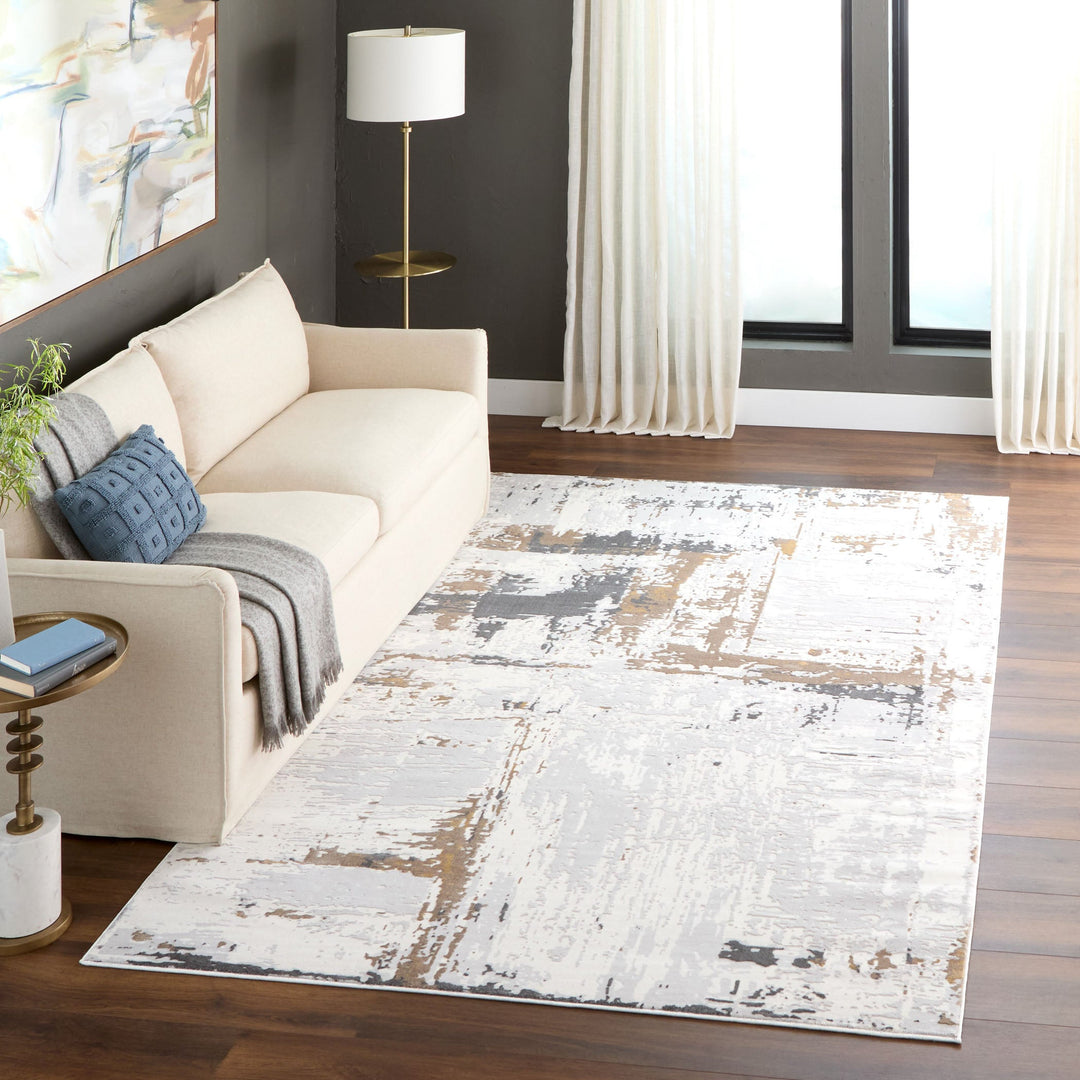 Veleka Gray Beige Painterly - U6016 - 2&